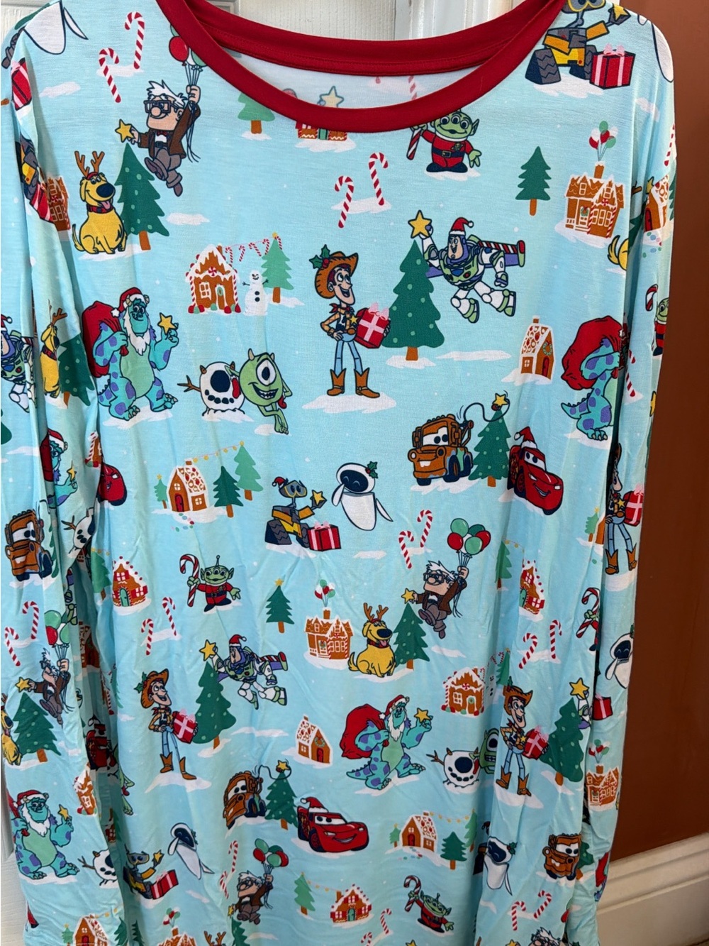 Little Sleepies Disney & Pixar Christmas Village NWOT Top